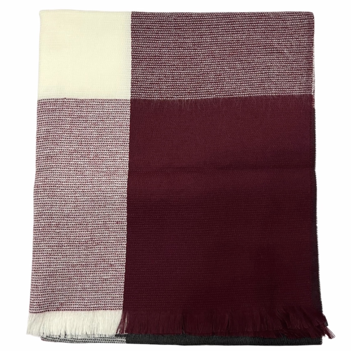Bufandon XXL Plus FA. 25-Cuadros-Bordo - Imagen 3
