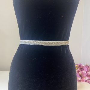 Aplicación vestido novia en cristales