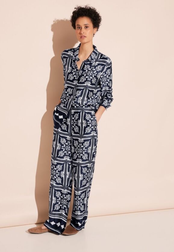 Pantalón raso estampado - Imagen 5