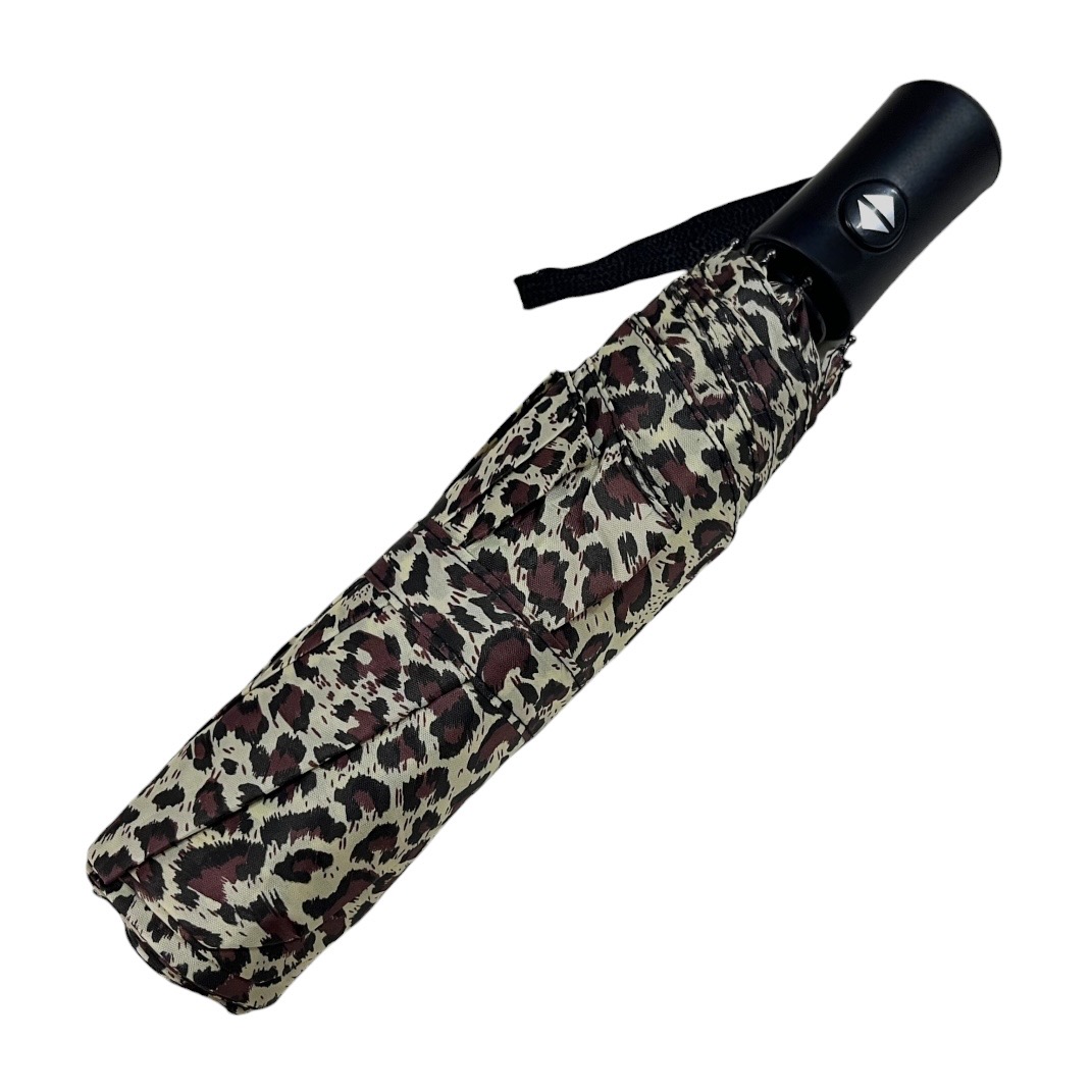 Paraguas de Cartera Da. 241249 Animal – Beige/Bordo - Imagen 3