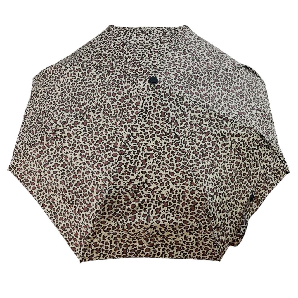 Paraguas de Cartera Da. 241249 Animal – Beige/Bordo - Imagen 4