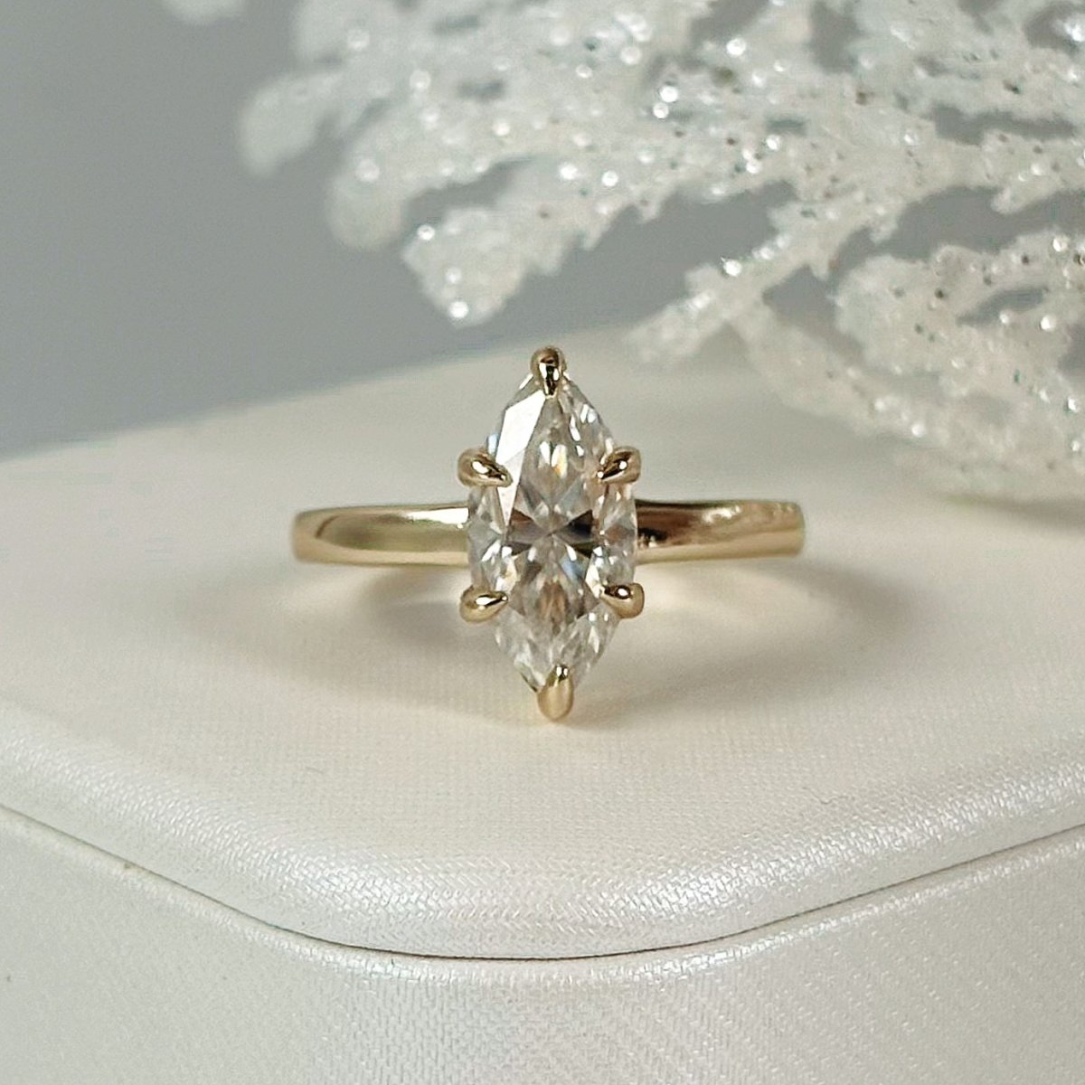 Anillo Vittoria Moisanita Marquesa 2.0CT Con Certificado GRA - Imagen 2