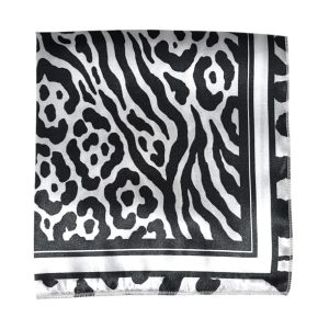 Pañuelo Simil Seda Da. 6852 – Animal ByN