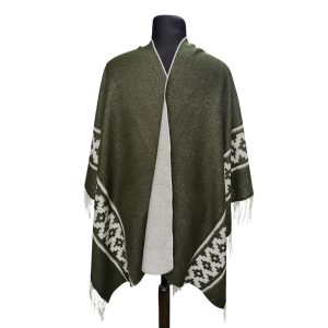 Ruana Atravesada Guarda Pampa – Verde Musgo L