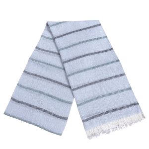 Pareo de Playa – Celeste y negro