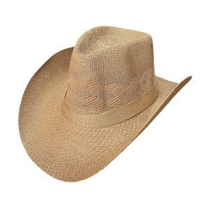 Sombrero Simil Rafia Ca. Y1308-15B Camel Oscuro