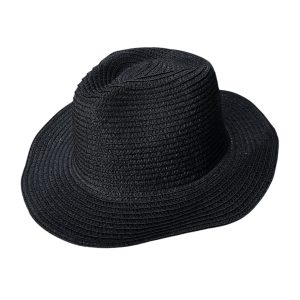 Sombrero Simil Rafia Ca. Y-1860-12 Negro