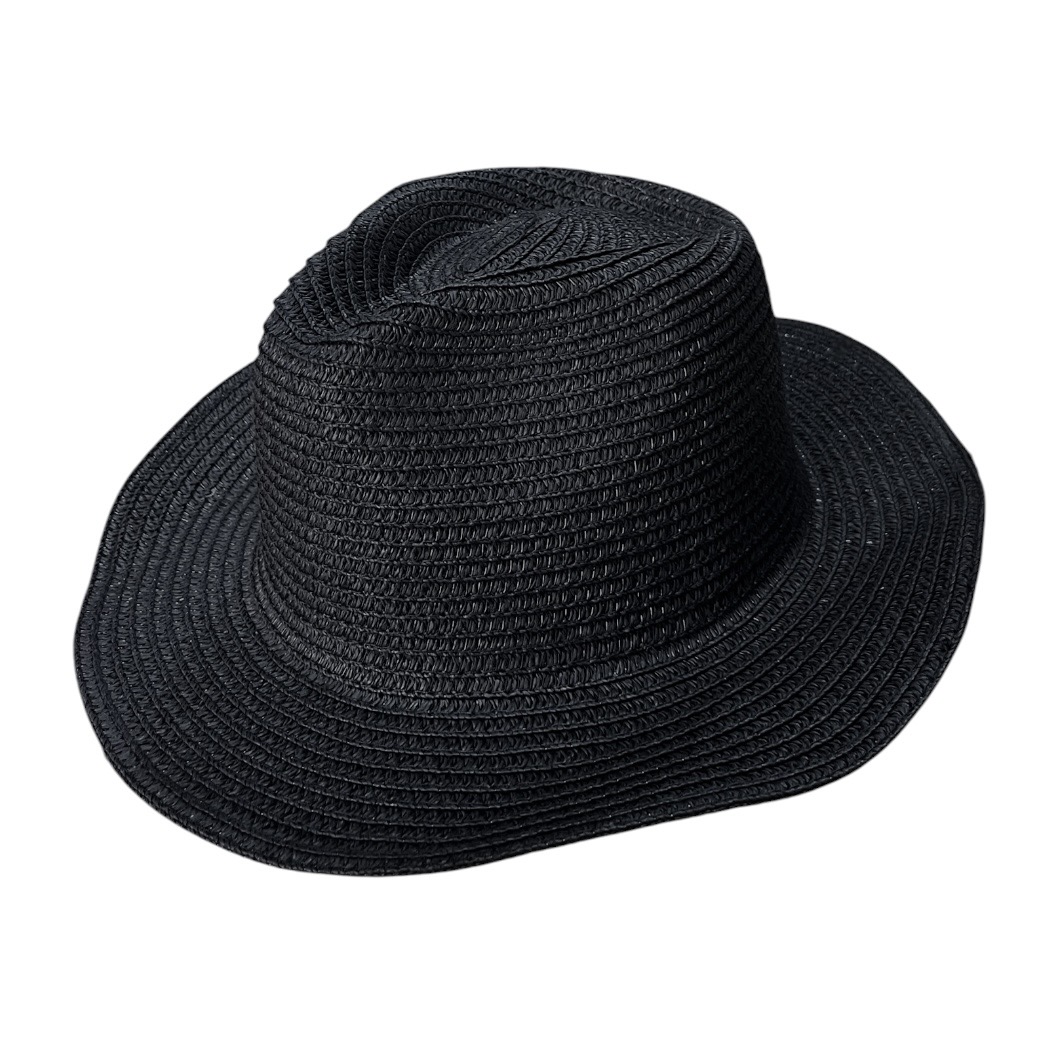 Sombrero Simil Rafia Ca. Y-1860-12 Negro - Imagen 2