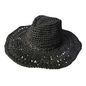 Sombrero Simil Rafia Ca. Y1872-12 Negro