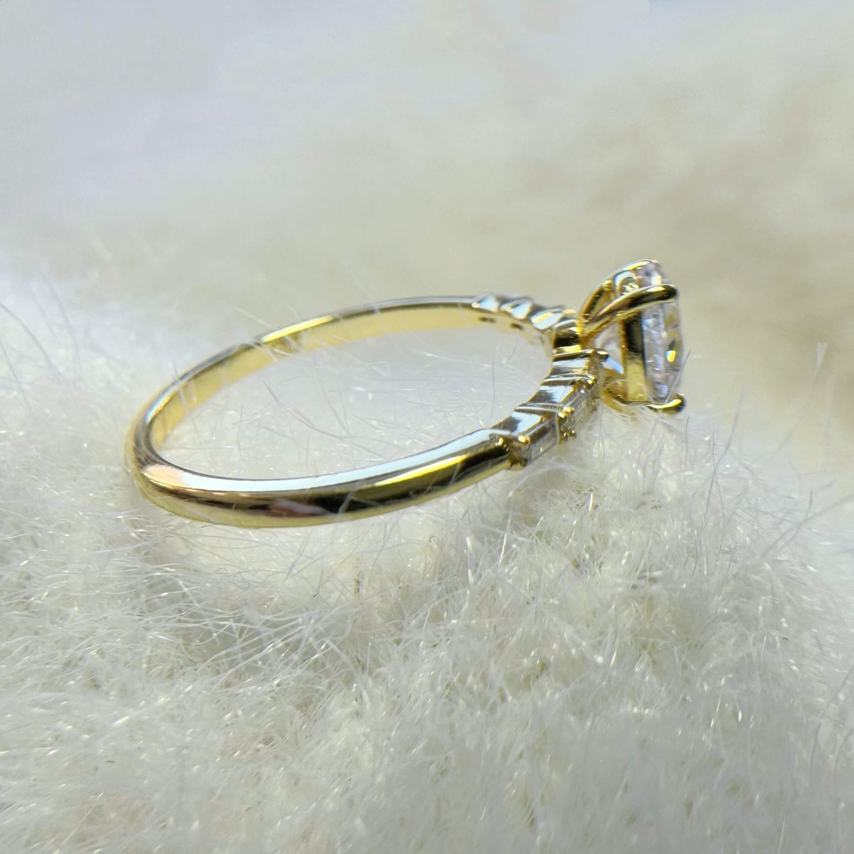 Anillo Maelis Moisanita 0.5ct Con Certificado GRA - Imagen 9