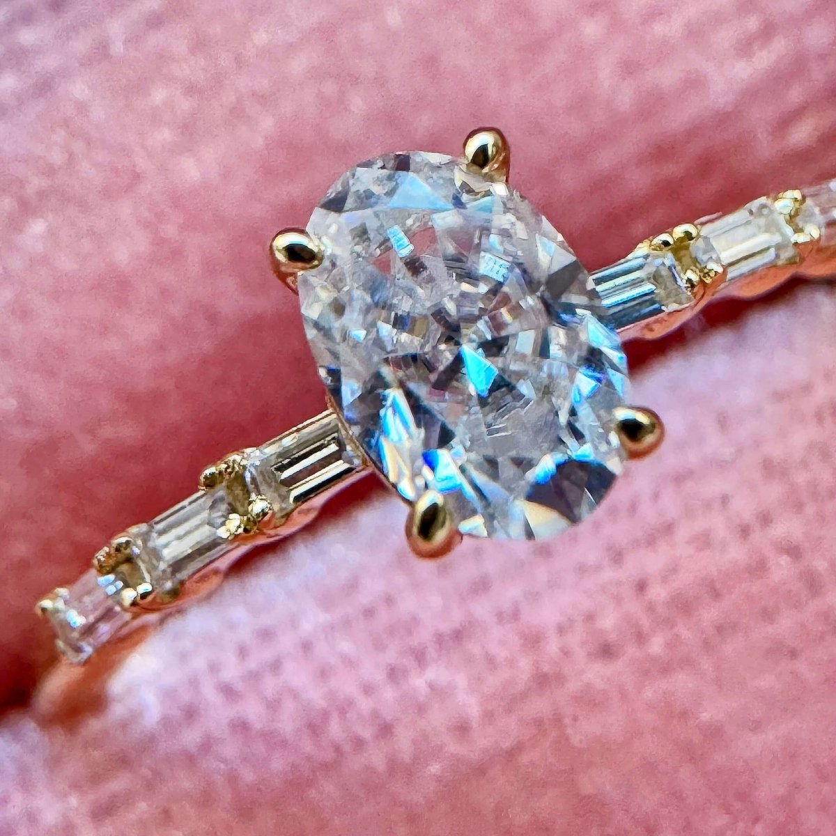 Anillo Maelis Moisanita 0.5ct Con Certificado GRA - Imagen 5