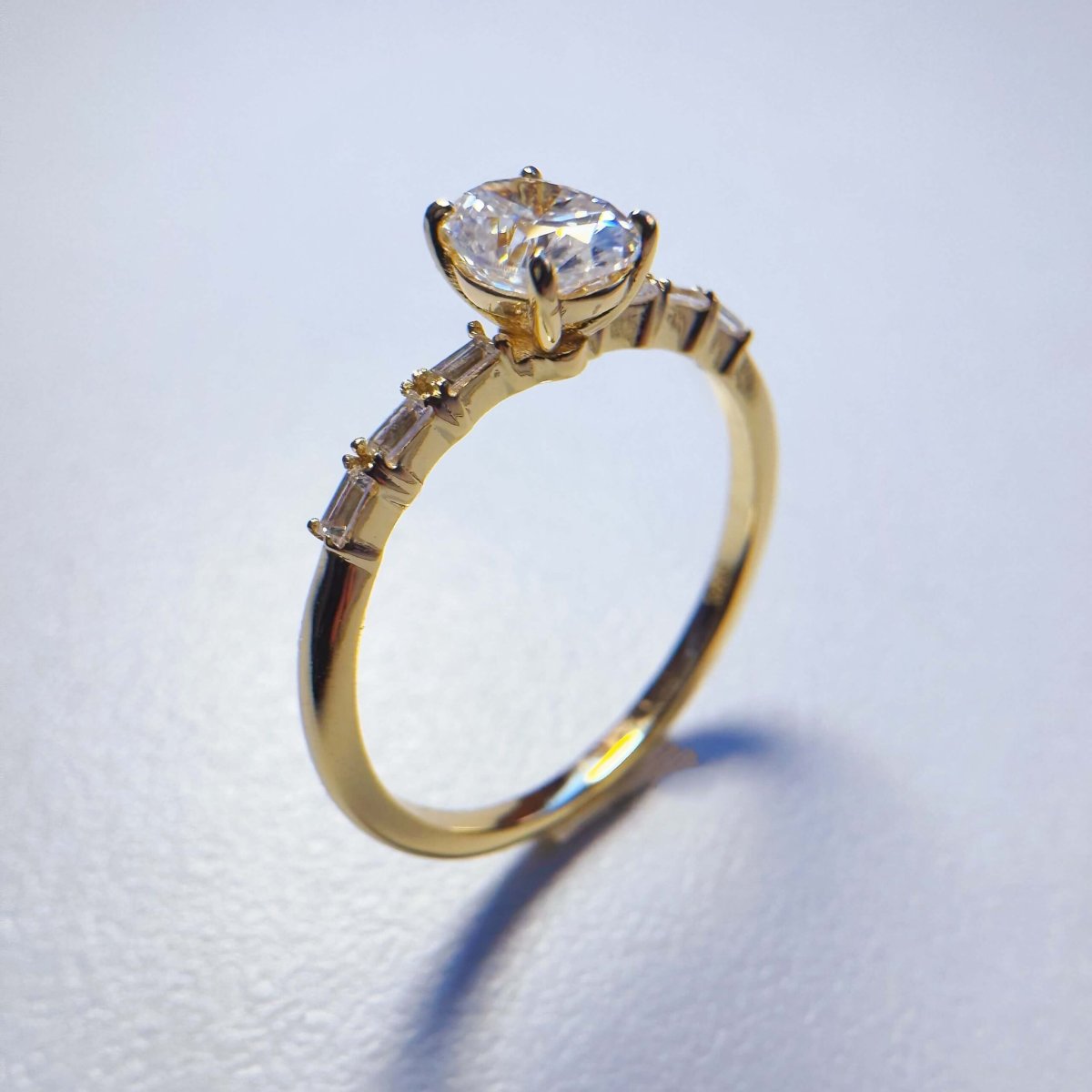 Anillo Maelis Moisanita 0.5ct Con Certificado GRA - Imagen 3