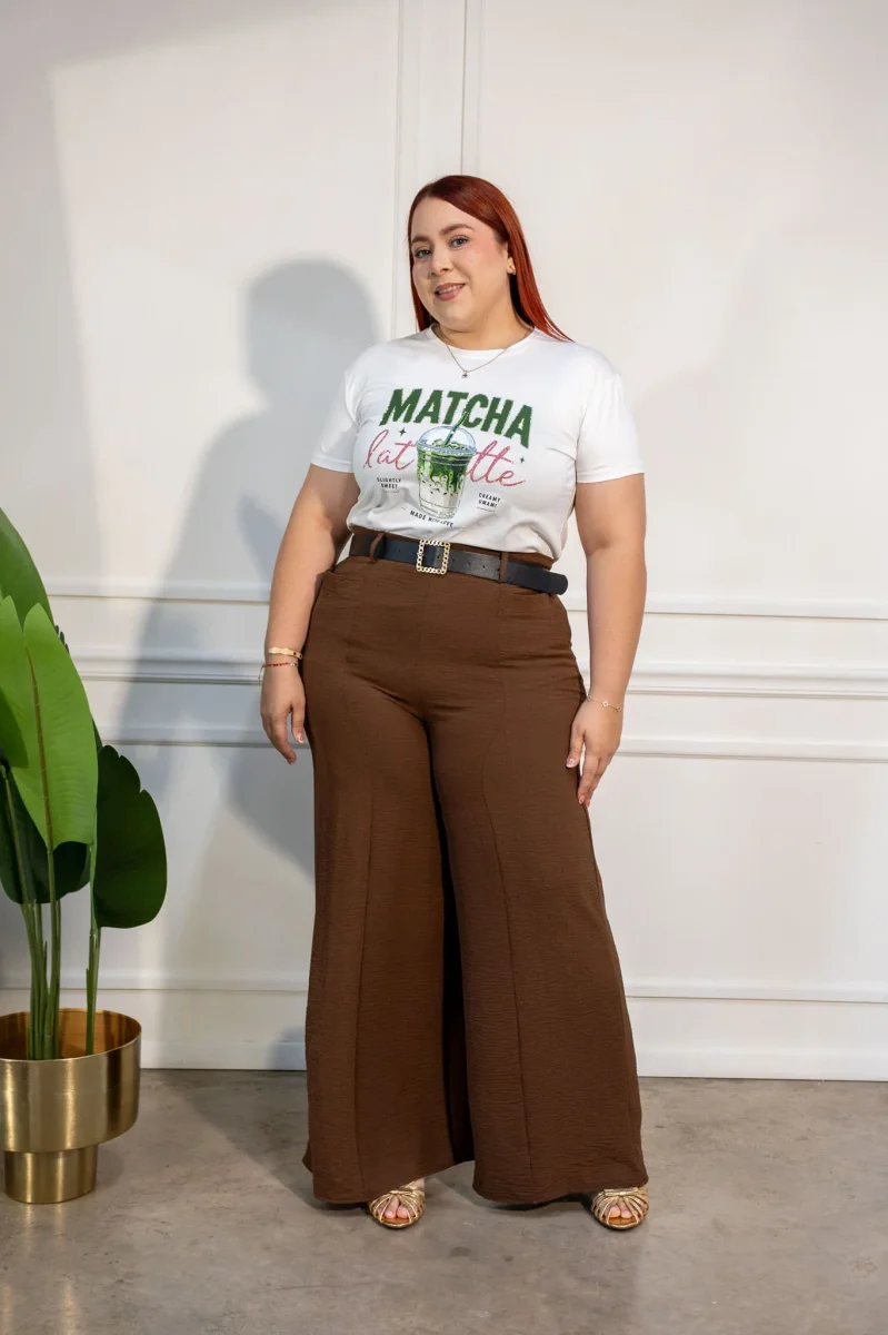 Playera Matcha Latte Curvy Blanco - Imagen 4