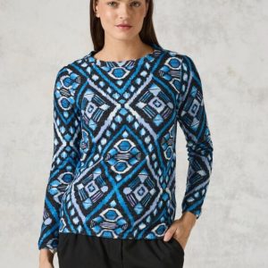 Jersey estampado azul
