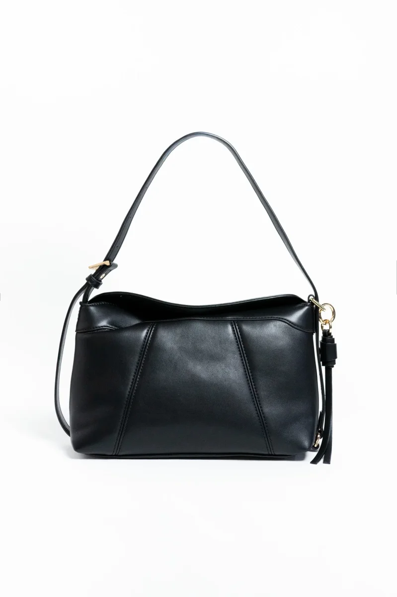 Bolsa Lisa Básica Hombro Negra