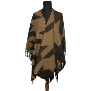 Kimono de invierno FA. 23. Pied de Poule. Tostado