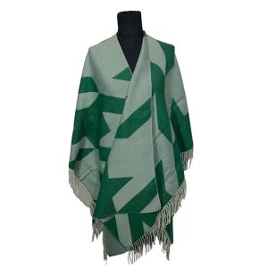 Kimono de invierno FA. 23. Pied de Poule. Verde
