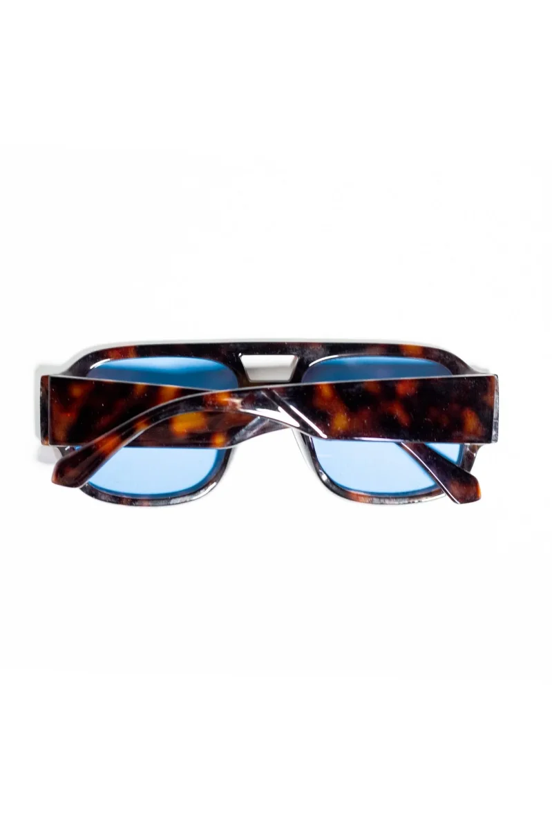 Lentes de Sol con Armazón Grueso Azul-print para Mujer - Imagen 5