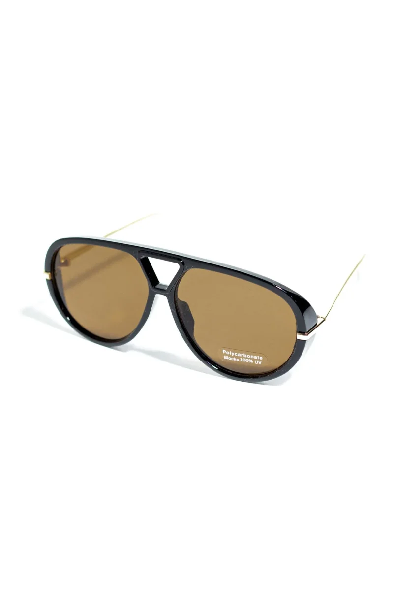 Lentes Aviador Gruesos Moka para Mujer - Imagen 3