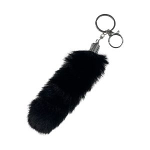 Llavero Peludo ZP650-12 Negro