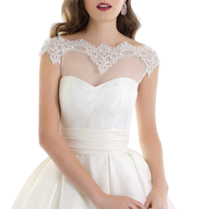 Blusa de Tul con encaje rebrode Pepe Botella para Bodas de Invierno
