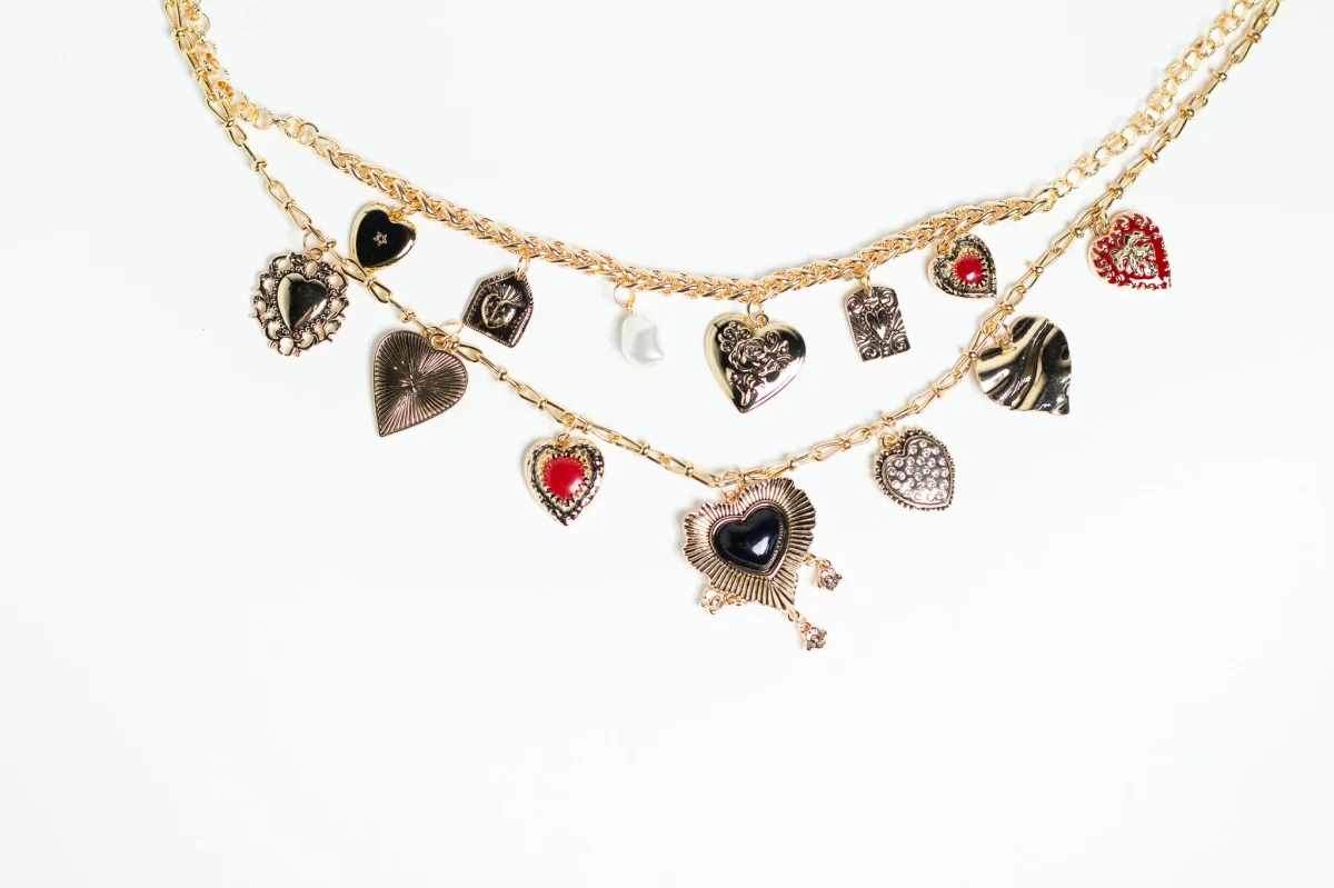 Cinturón de Cadena con Corazones Dorado para Mujer - Imagen 3