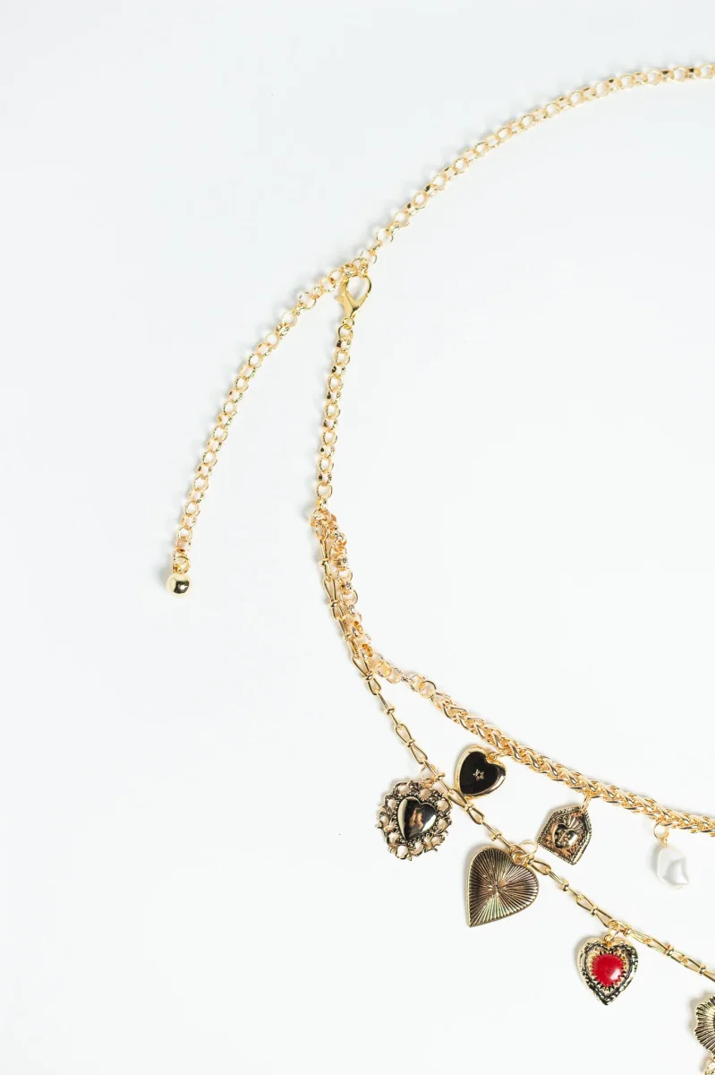 Cinturón de Cadena con Corazones Dorado para Mujer - Imagen 4
