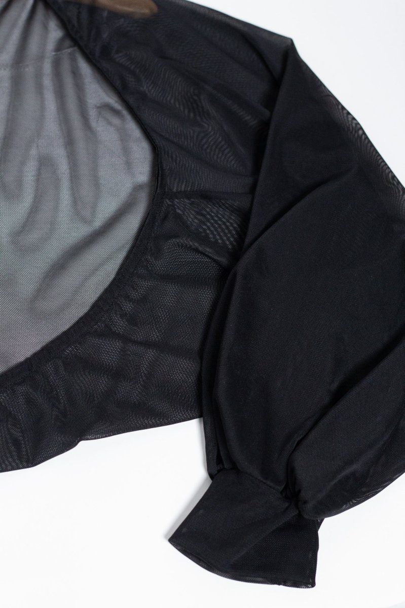 Bolero Curvy Mesh Manga Larga - Imagen 9