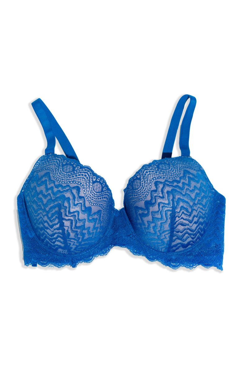 Brassier Curvy de Encaje Azul