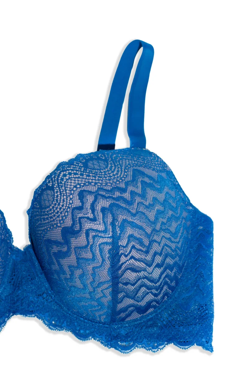 Brassier Curvy de Encaje Azul - Imagen 3