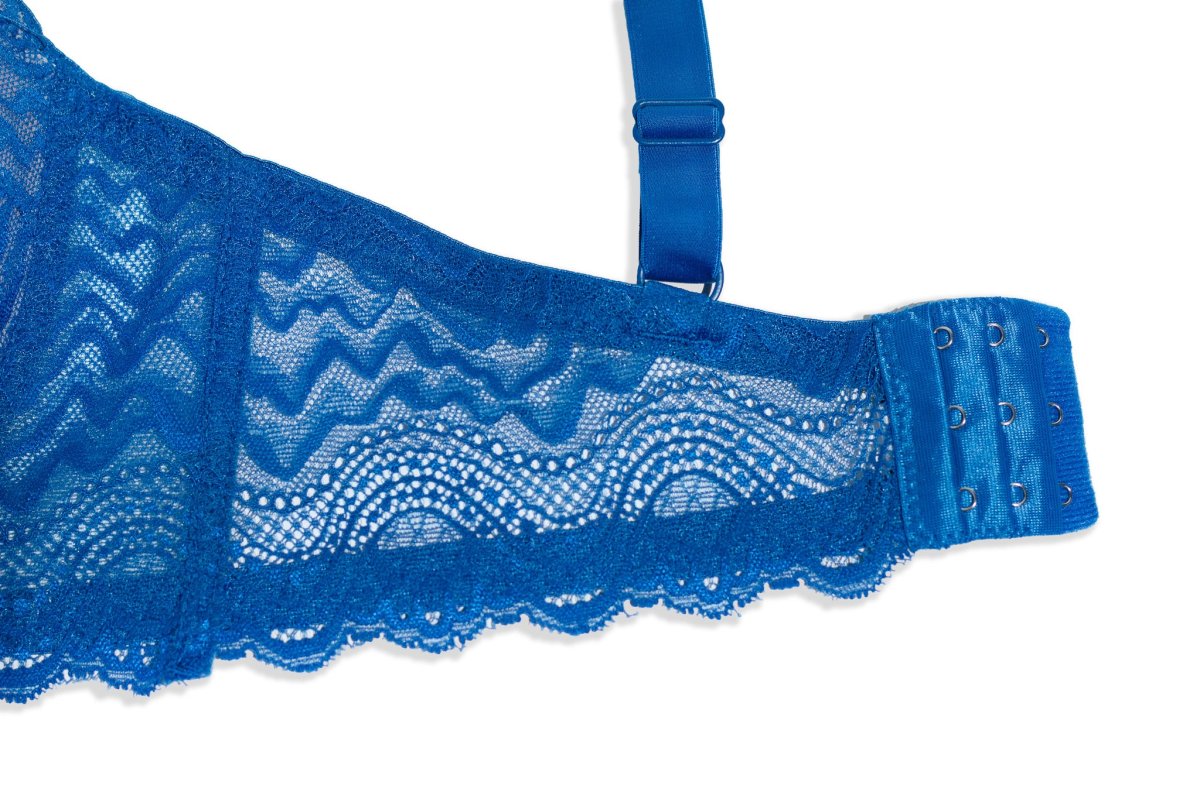 Brassier Curvy de Encaje Azul - Imagen 4