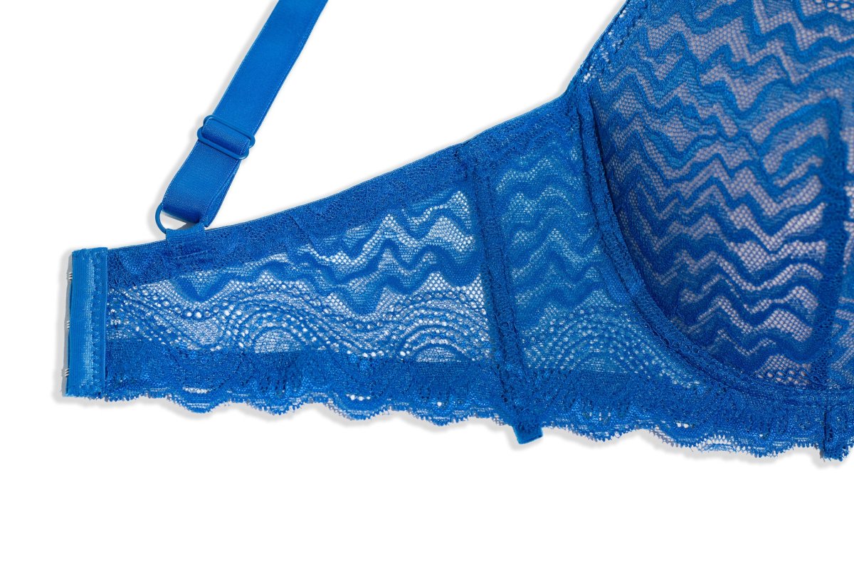 Brassier Curvy de Encaje Azul - Imagen 5