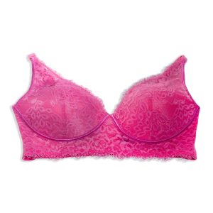 Brassier Curvy de Encaje Rosa
