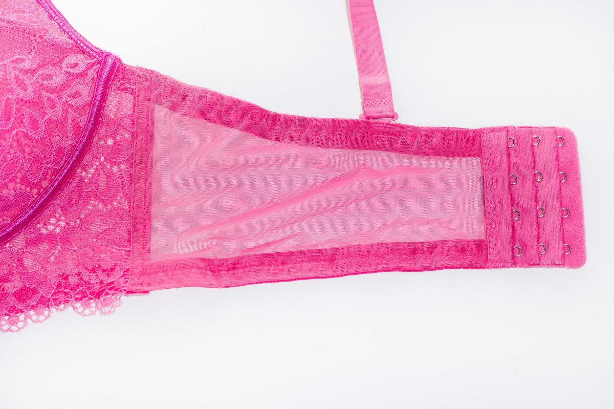 Brassier Curvy de Encaje Rosa - Imagen 4