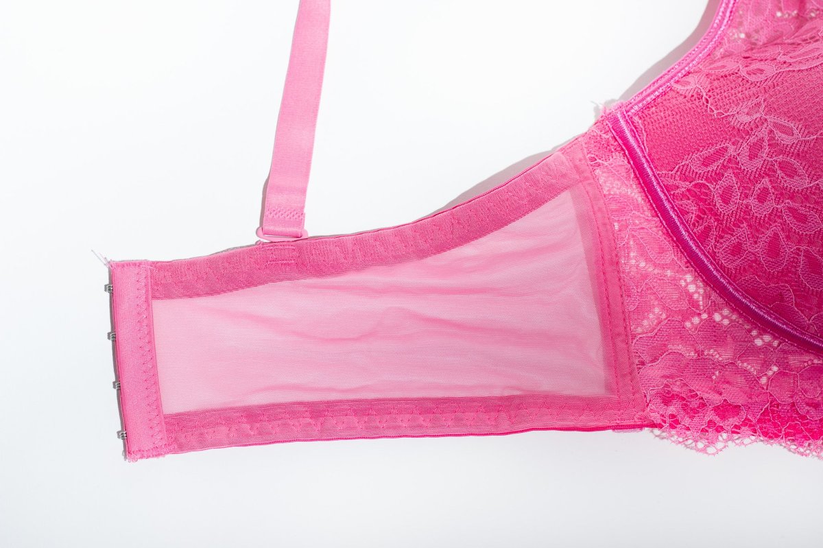 Brassier Curvy de Encaje Rosa - Imagen 5