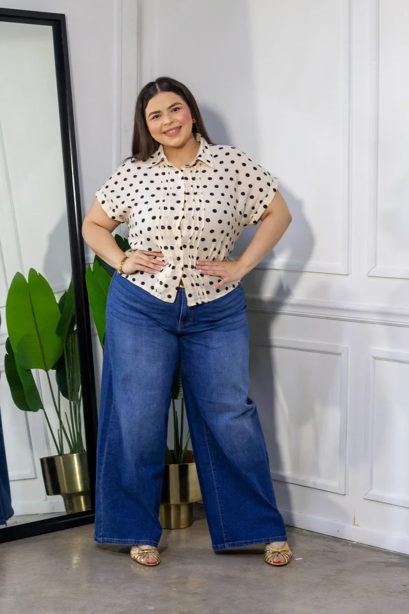Jeans Curvy Baggy Liso Oscuro - Imagen 6