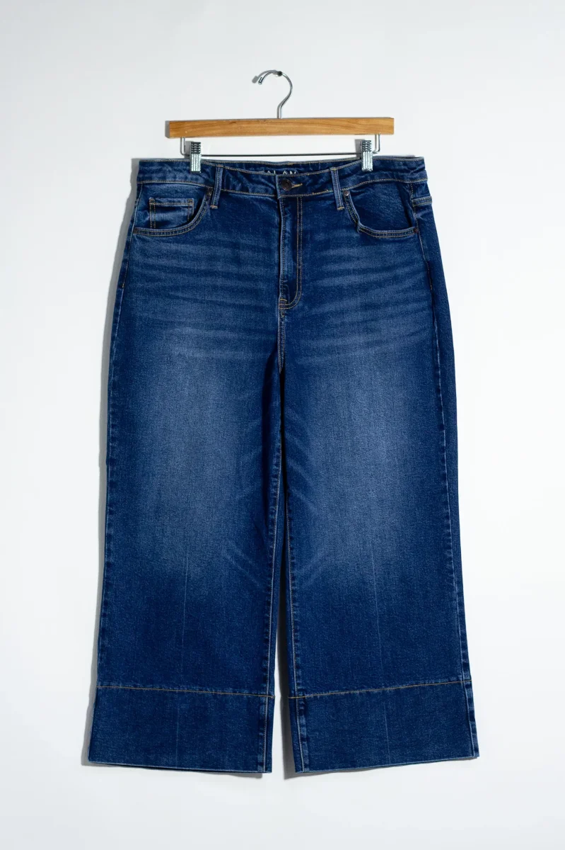 Jeans Crop Liso Curvy Oscuro - Imagen 4