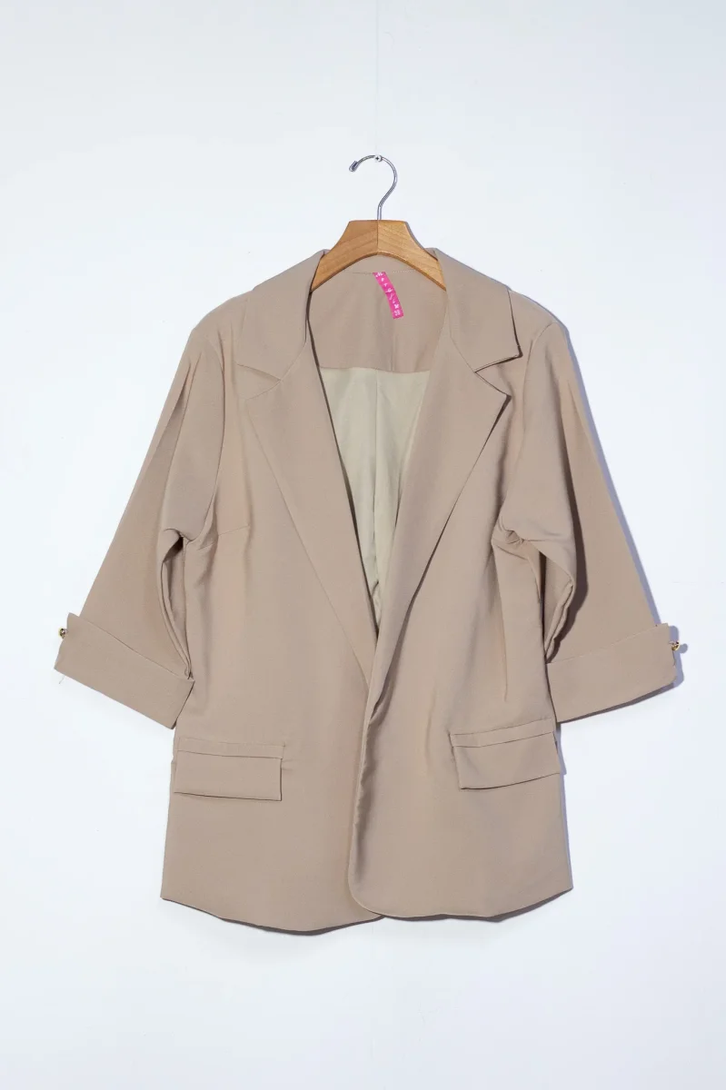 Blazer Curvy Oficina Forro Stretch Versátil Profesional - Imagen 5