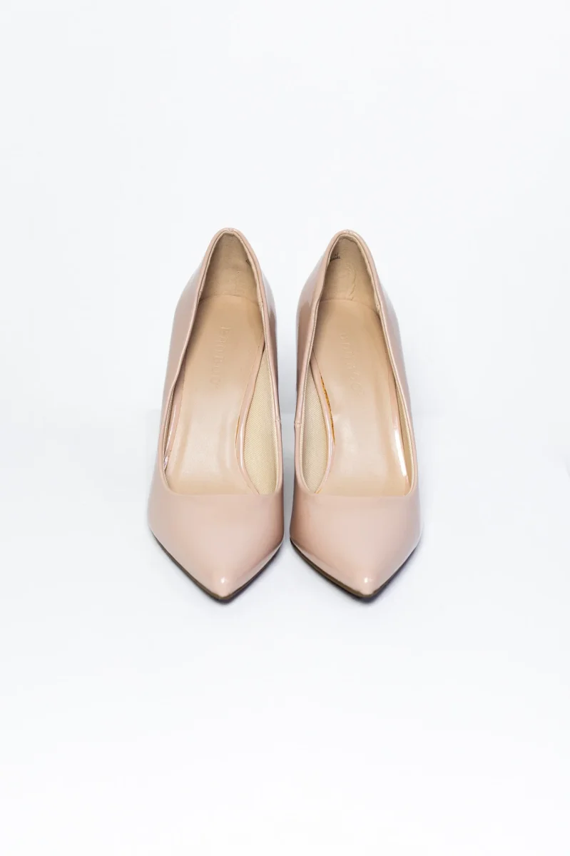 Stilettos Nude Curvy de Punta Fina | Zapatillas Clásicas Estilizadoras - Imagen 2