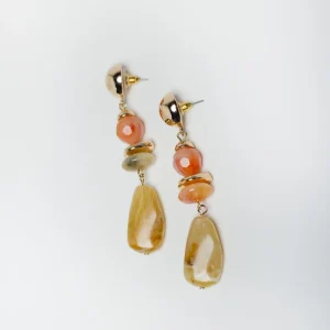 Aretes Golden Amber carey cafe