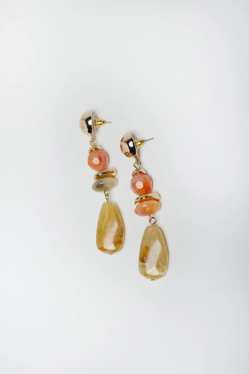 Aretes Golden Amber carey cafe - Imagen 2