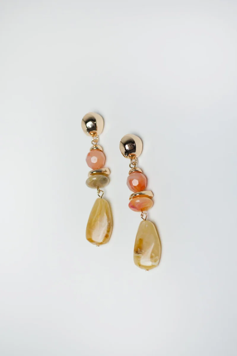 Aretes Golden Amber carey cafe - Imagen 3