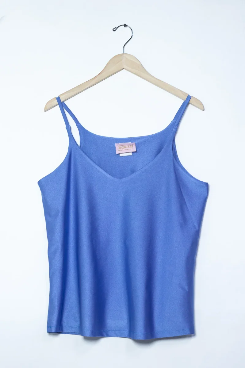Blusa Curvy Amarilla Tirantes Escote V Vibrante Tallas Extras - Imagen 5