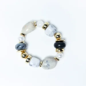 maxi pulsera cuarzo gris