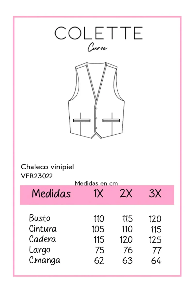 Chaleco Curvy Vinipiel Statement Edge Layering Versátil - Imagen 3