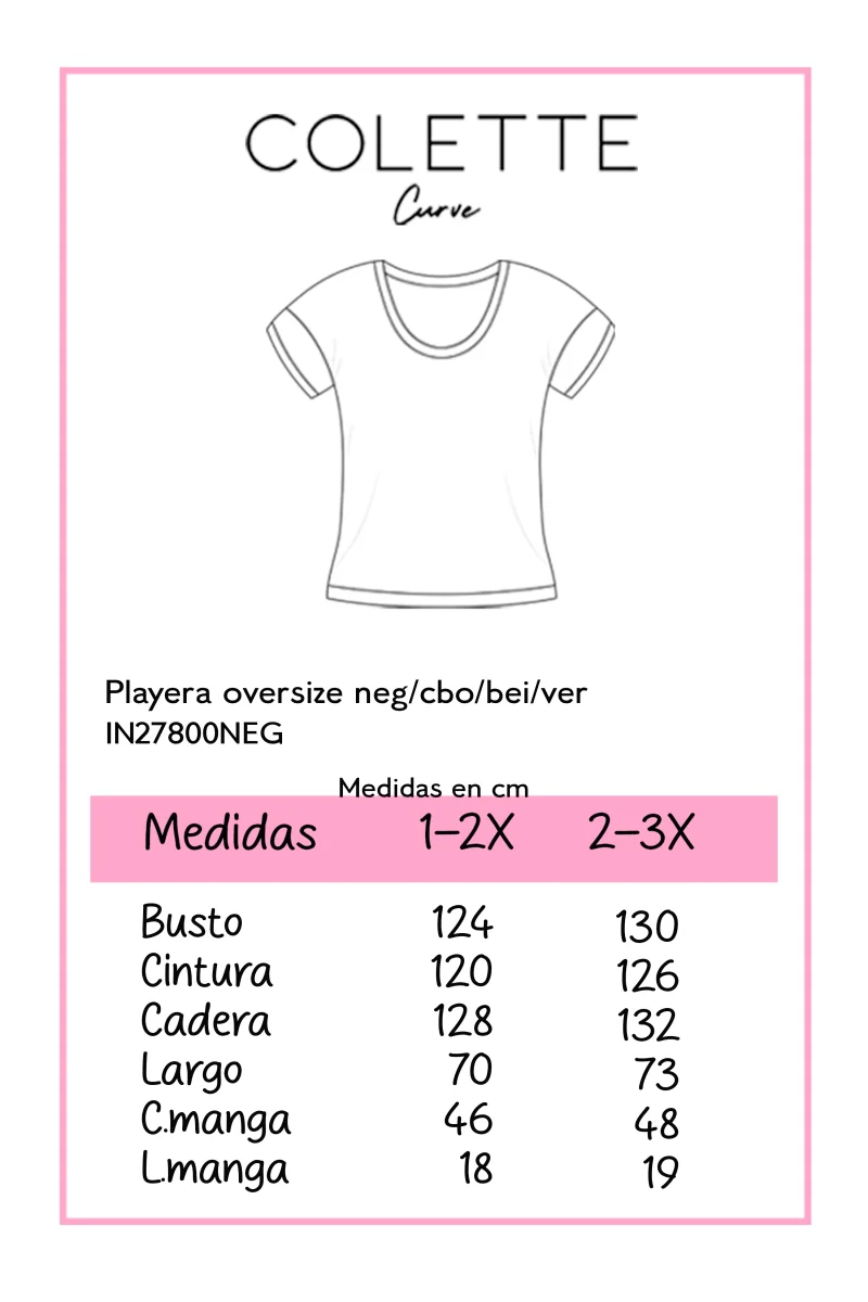Playera Curvy Oversize Algodón Stretch Verde Olivo y Cafe Casual - Imagen 3