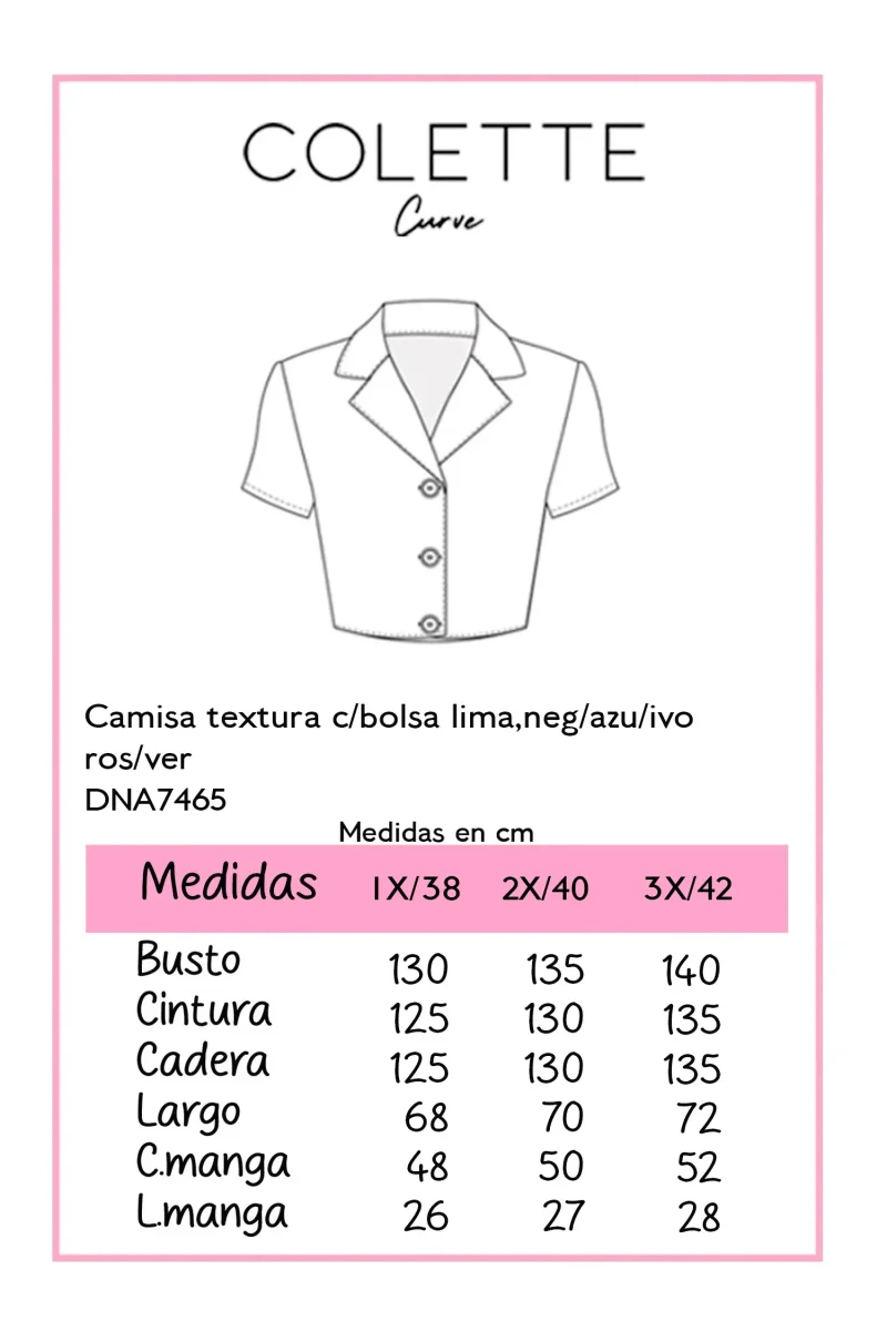 Camisa Curvy Texturizada con Bolsa Ivory Suave Versátil - Imagen 3
