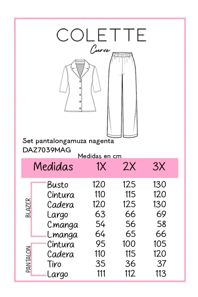 Set Pantalón y Jacket Vestir Negro | Talla Extra Plus Size - Imagen 3