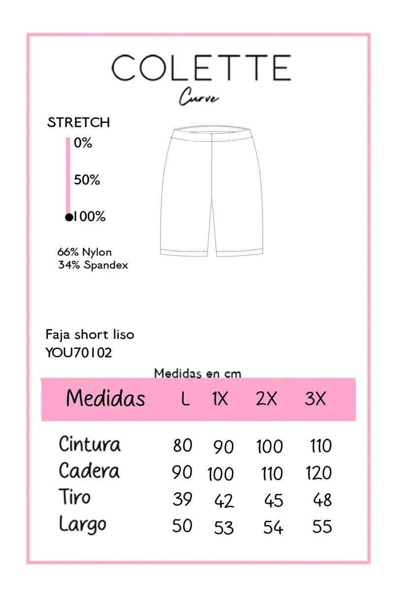 Short Faja Curvy Sin Costuras Control Cintura y Abdomen - Imagen 3