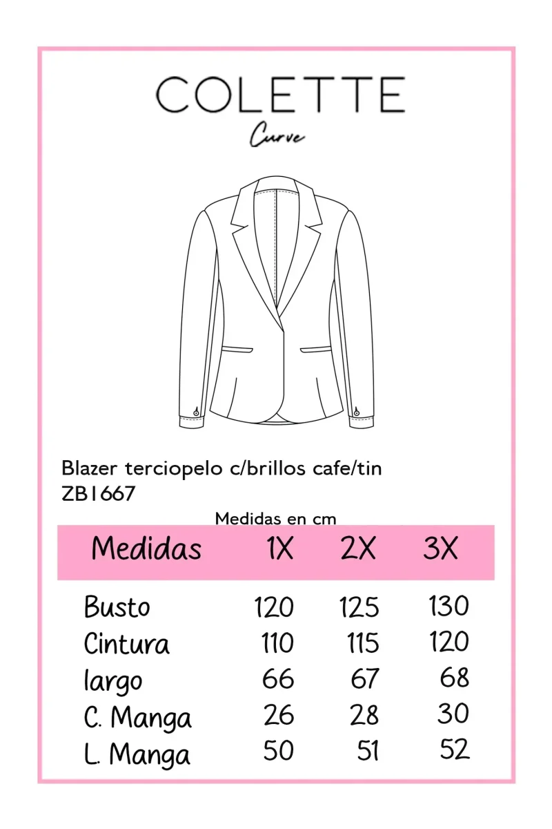 blazer terciopelo NEGRO - Imagen 3